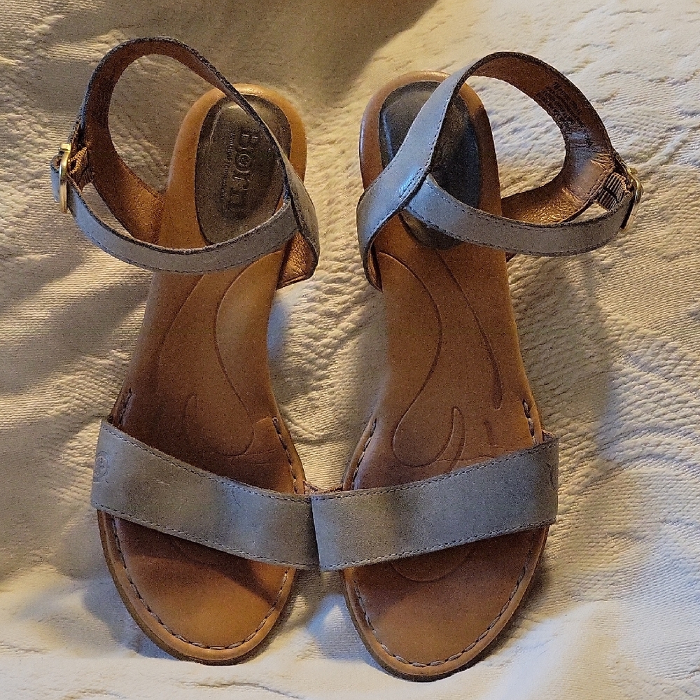 Born Women's Sandals in Gray and Tan